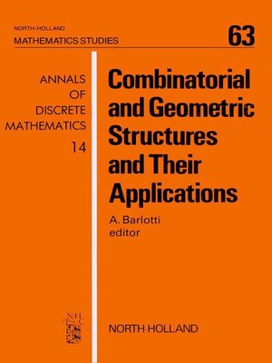cover image of Combinatorial and Geometric Structures and Their Applications